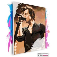 Картина по номерам на холсте Гарри Стайлз Harry Styles, 80 х 90 см Красиво Красим