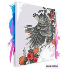 Картина по номерам на холсте Орел с персиками, 50 х 60 см Красиво Красим