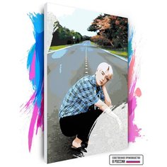 Картина по номерам на холсте BTS Jin Aesthetics, 50 х 80 см Красиво Красим