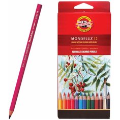 Карандаши цветные Koh-i-Noor Mondeluz 12 цветов Акварельные 3716012001KSRU