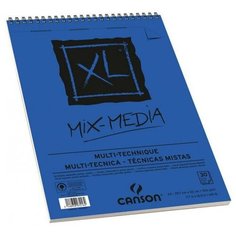 Canson Альбом XL Mix-Media 300гр/м, Среднее зерно, 29.7х42см, 30л