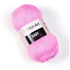 Пряжа "Baby" 100% акрил 150м/50гр (10119 розовый), 1шт Yarn Art