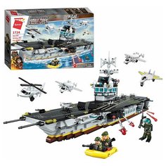 Конструктор "Армия" Авианосец, 1007деталей Intek