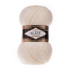 Пряжа Alize Lanagold, 49 % шерсть, 51 % акрил, 100 г, 240 м, 3 шт., 62 молочный