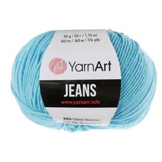 Пряжа "Jeans" 55% хлопок, 45% акрил 160м/50гр (33 бирюза) 2497568 Yarn Art