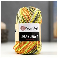 YarnArt Пряжа "Jeans crazy" 55% хлопок, 45% акрил 160м/50гр (7201 принт)