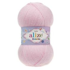 ALIZE Пряжа "Sekerim Bebe" 100% акрил 320м/100гр (184 светло-розовый) нет бренда
