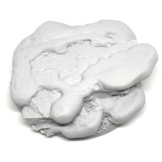 Подставка для миниатюр (Вархаммер, Warhammer и пр.) круглая "Winter Shale Bases / Заснеженный Сланец", 60 мм, непокрашенная, 1 шт. Micro Art Studio