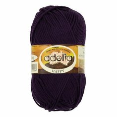 Пряжа ADELIA "HAPPY" 10 шт. в упак. цвет т. фиолетовый (HAPPY-20)