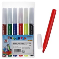 Calligrata Фломастеры 6 цветов Jambo, вентилируемый колпачок, толстые