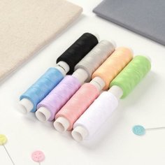 ПНК им. Кирова Набор ниток «Пастель», 50/2, 150 м, 8 шт, цвет разноцветный