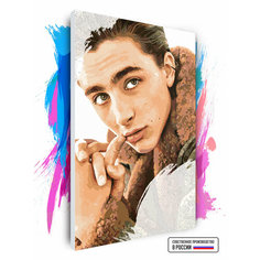 Картина по номерам на холсте Timothee Chalamet - Шаламе, 60 х 90 см Красиво Красим