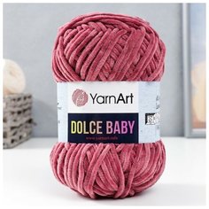 Пряжа "Dolce Baby" 100% микрополиэстер 85м/50 гр (751 сухая роза) Yarn Art