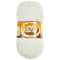Пряжа Adelia Kiss, 100% полиэстер, 10*50 г, 145 м+-7 м, №09, молочный