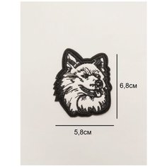 Заплатка / текстильный патч/ Нашивка / Термоаппликация / Термонаклейка собака Double Hobby