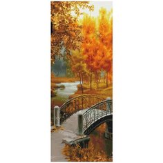 Алмазная мозаика Панно Molly 35х90 см Осенний парк (33 цвета)
