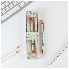 Ручка пластик в подарочной коробке "Расправь свои крылья", шариковая, синяя паста 0,7мм Art Fox