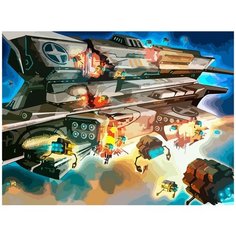 Картина по номерам на холсте настольная игра Звездные империи Star Realms Космос - 6949 Г 30x40