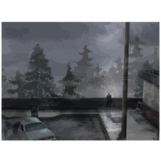 Картина по номерам на холсте Silent Hill - 1