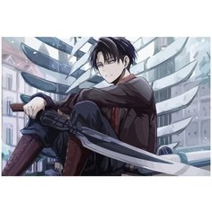 Картина по номерам на холсте Атака титанов - 5 60 х 40