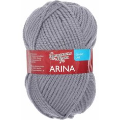 Пряжа Arina (АринаПШ) 50% шерсть, 50% акрил 123м/100гр (56 стальн.)