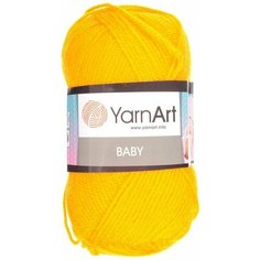Пряжа "Baby" 100% акрил 150м/50гр (586 желтый) Yarn Art