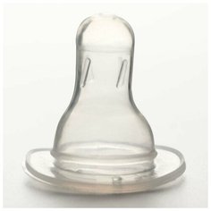 Соска силиконовая, от 3 мес, средний поток