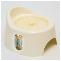 Горшок детский туалетный с крышкой Giraffix, цвет микс Полимербыт
