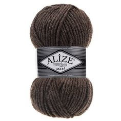 Пряжа Alize Superlana Maxi (Ализе Суперлана Макси) - 5 мотков 240 светло-коричневый меланж 75% акрил, 25% шерсть 100м/100г