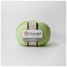 Пряжа YarnArt Jeans (Джинс) - 10 мотков Цвет: 11 салатовый 55% хлопок, 45% полиакрил 50г 160м