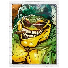 Картина по номерам на холсте Игра double dragon (battetods, ретро, 16 bit, 8 bit, XBOX, PS 4) - 9393 В 30x40