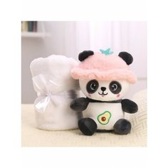 Мягкая игрушка с пледом Milo toys "Панда"