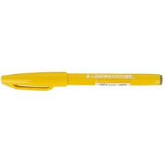 Фломастер-кисть Pentel Brush Sign Pen 10 шт, желтый
