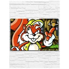 Картина по номерам на холсте игра Mr.Nutz (Sega, Сега, 16 bit, 16 бит, ретро приставка) - 9899 Г 60x40