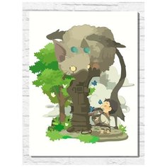 Картина по номерам на холсте игра The Last Guardian (PS, Xbox, PC, Switch) - 11211 В 30x40