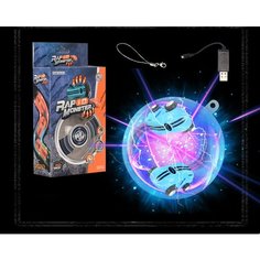 Бешенная машинка в шаре, USB, световые эффекты, d 9 см Toysa