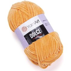 Пряжа YarnArt Dolce желтый (853), 100%микрополиэстер, 120м, 100г, 1шт