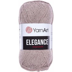Пряжа YarnArt Elegance бежевый (121), 88%хлопок/12%металлик, 130м, 50г, 1шт