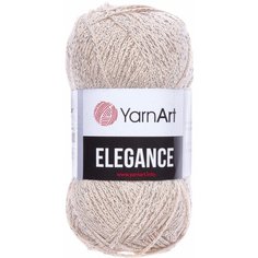 Пряжа YarnArt Elegance светло-бежевый (119), 88%хлопок/12%металлик, 130м, 50г, 1шт