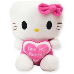 Мягкая игрушка Hello Kitty с бантиком и сердечком 30 см китай