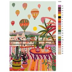 Картина по номерам V-678 "Турция. Каппадокия постер", 70x110 см Brushes Paints