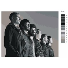 Картина по номерам X-772 "Рок-группа Linkin Park" 70x90 Brushes Paints