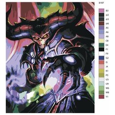 Картина по номерам S197 "Игра World of Warcraft (Ворд оф Варкрафт). Чернокнижник" 70x90 Brushes Paints