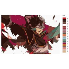 Картина по номерам V-464 "Аниме Черный клевер 2 (Black Clover ). Аста (Asuta)", 80x120 см Brushes Paints