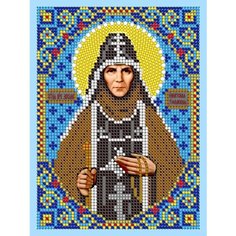 Набор для вышивания чешским бисером Светлица икона Св Зосима 12*16см