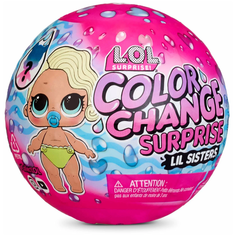Кукла-сюрприз L.O.L. Surprise Color Change Lil Sisters, 3,8 см, 576327C3 фуксия LOL