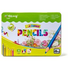 Yalong Карандаши цветные в пенале "Colour" 48 шт. (YL815150-48)