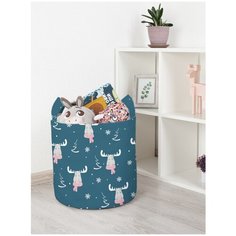 Корзина для игрушек JoyArty "Модный лось" 35x35 см