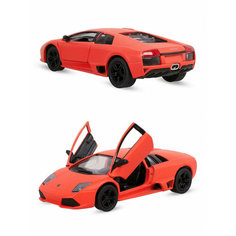 Металлическая машинка Kinsmart 1:36 «Matte Lamborghini» инерционная, оранжевая KT5370D-1