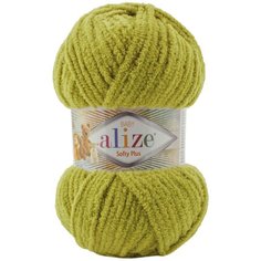 Пряжа Alize Softy plus фисташковый (11), 100%микрополиэстер, 120м, 100г, 1шт